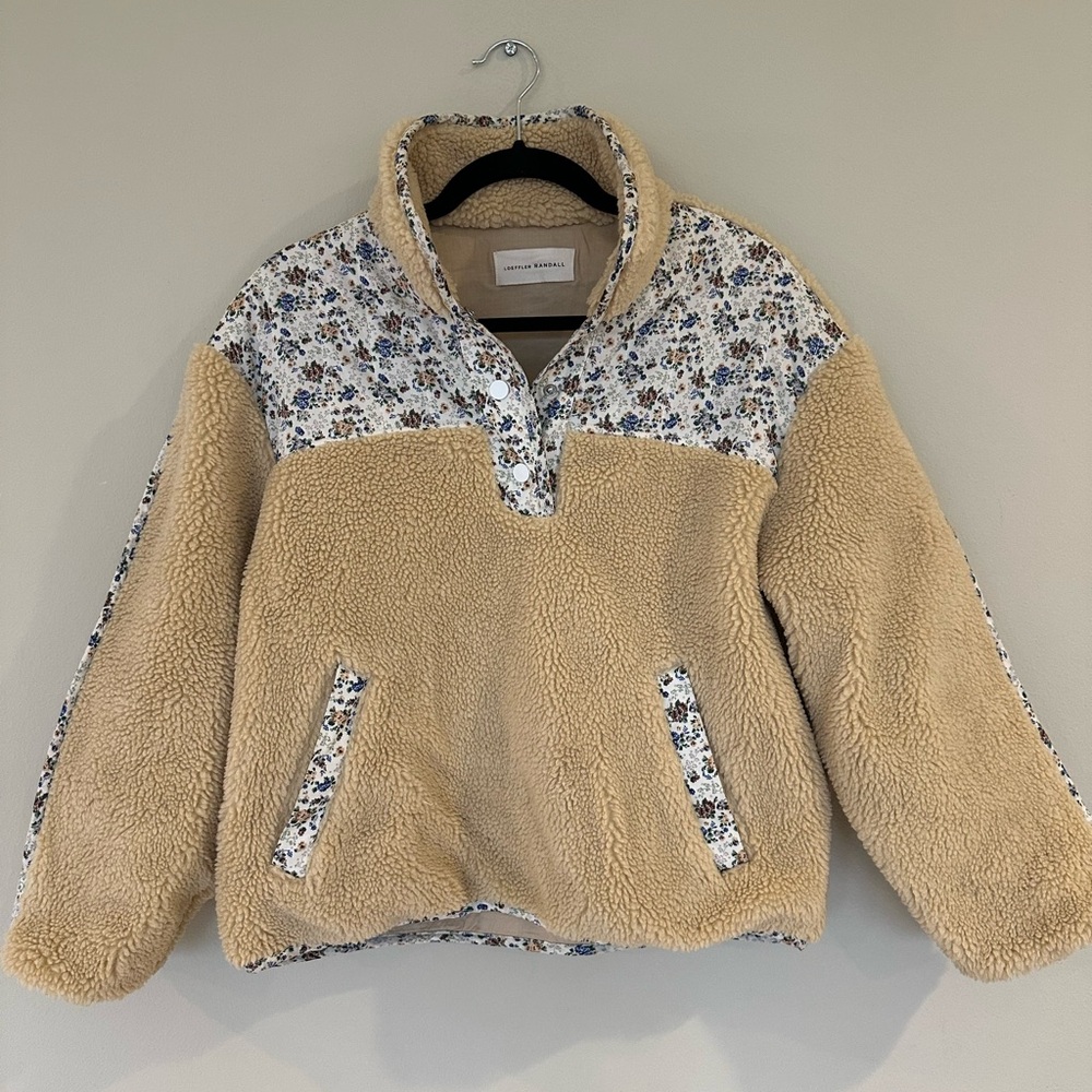 Loeffler Randall Tan and Cream Jacket